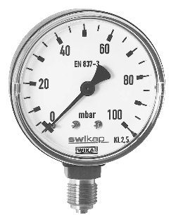 Манометр 611.13 Wika (на низкие давления газа)