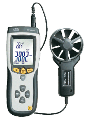Купить Термоанемометр с измерением объемного расхода воздуха DT-8893 (не поставляется) 
