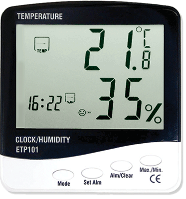 Купить Индикатор температуры и влажности воздуха ETP101 (не поставляется) 