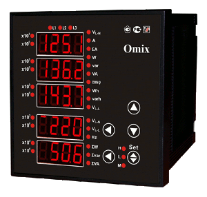 Купить Трехфазный мультиметр Omix P99-M-3-0.5-4K-RS-485, P99-M-3-0.5-4I420-RS-485 