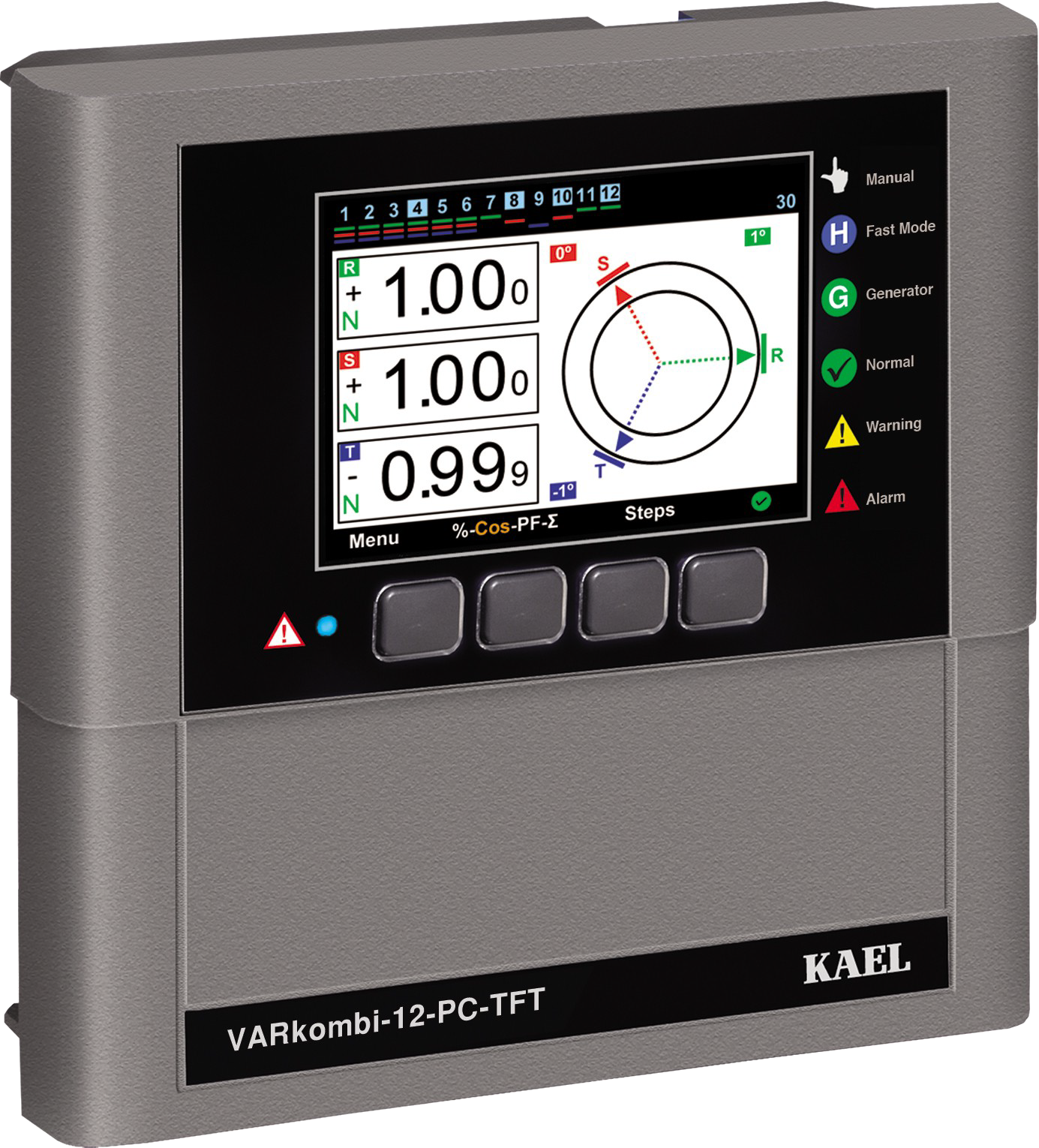 Купить Трехфазный регулятор (реле) управления реактивной мощностью VARkombi-12-PC-TFT 