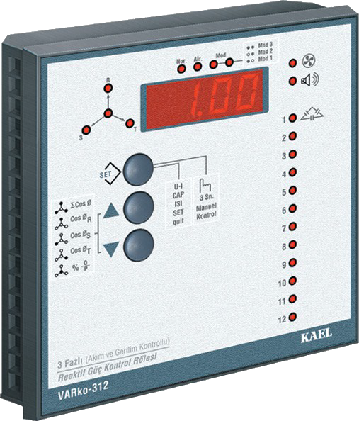 Купить Трехфазный регулятор (реле) управления реактивной мощностью VARko-308 