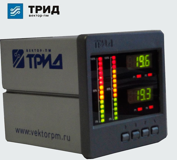 Купить Регулятор – измеритель двухпозиционный ТРИД РТ321/421  с цифровым индикатором и вертикальной графической шкалой 