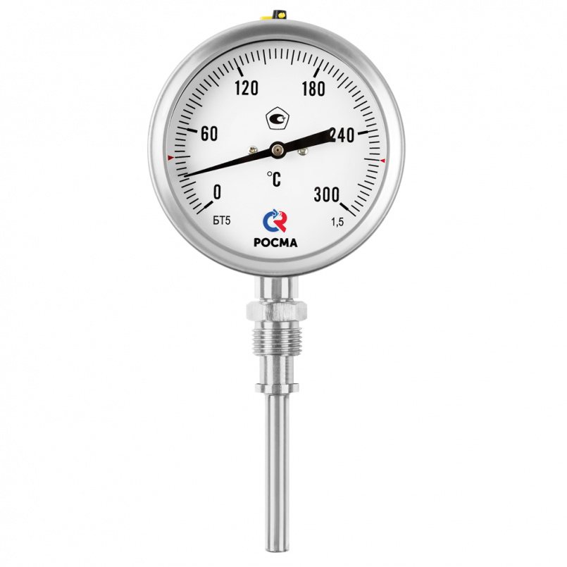 Купить Термометры БТ 52.220 с воз­мож­нос­тью гид­ро­за­пол­не­ния си­ли­ко­ном (с резь­ба­ми CH, CB, ПН) 